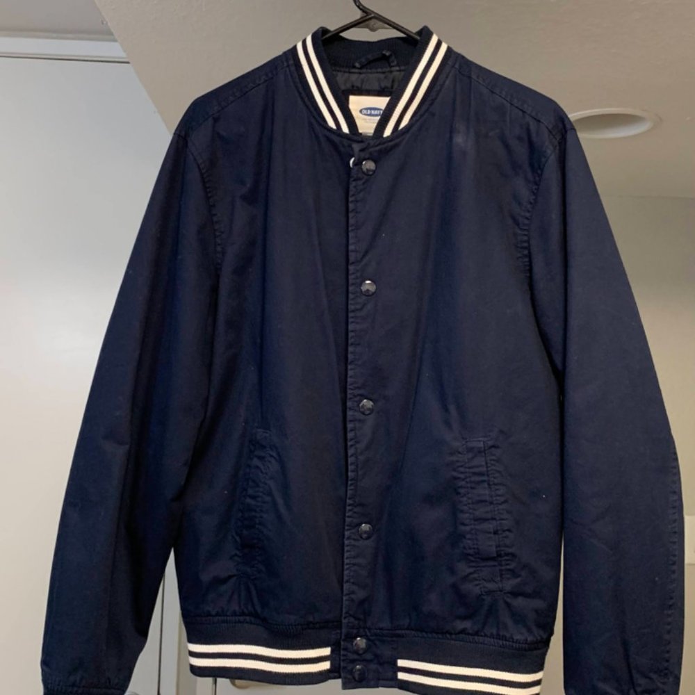 Men's Blue Bomber Jacket